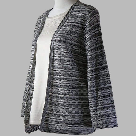 Alfred Dunner Classic Women's Summer Set Cardigan Sweater Size PXL (C524) - Picture 4 of 6